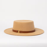 Felt Boater Hat.Ciarra Trim.