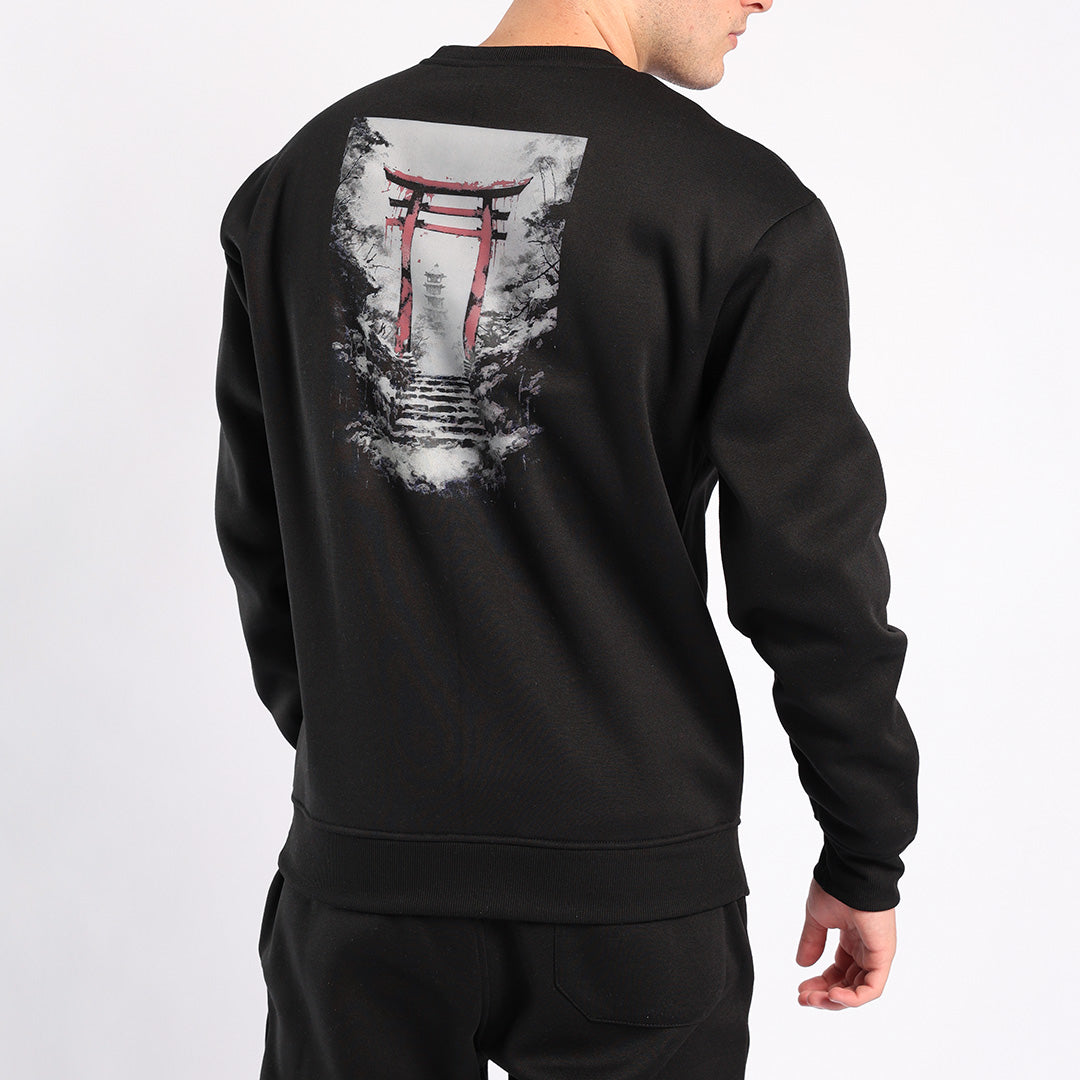 Black Graphic Sweater