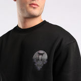 Black Graphic Sweater