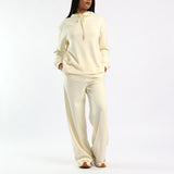 CREAM HOODED SWEATER