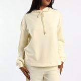 CREAM HOODED SWEATER