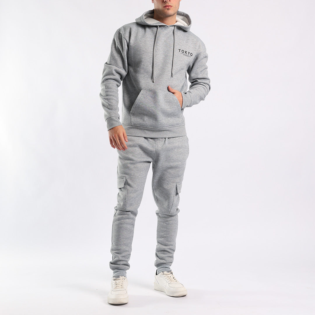 Grey Melange Fleece Cargo