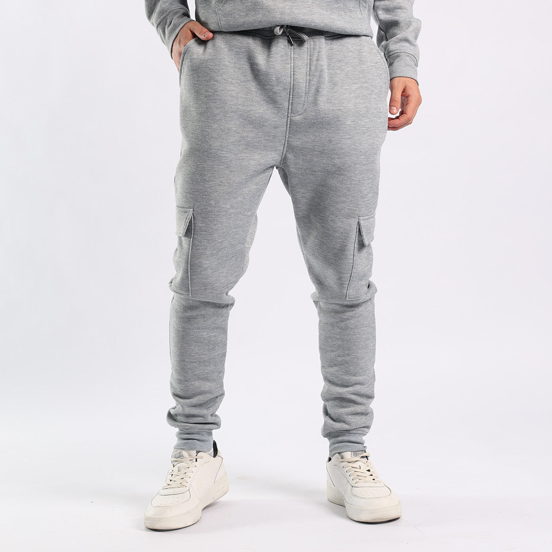 Grey Melange Fleece Cargo