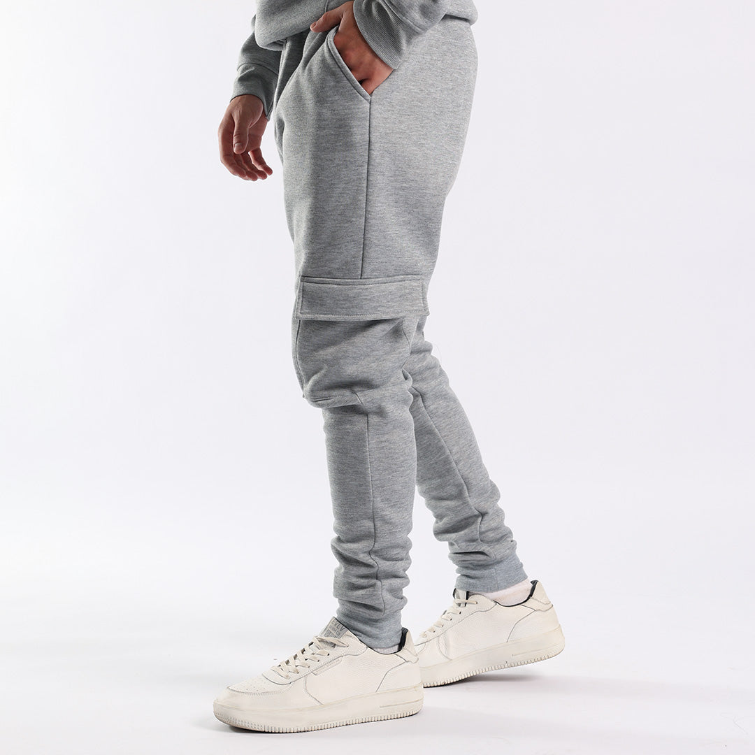 Grey Melange Fleece Cargo