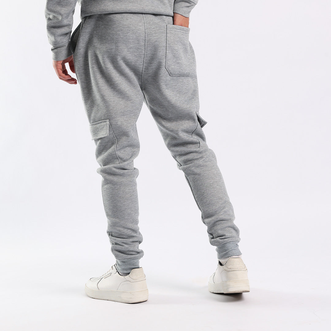 Grey Melange Fleece Cargo