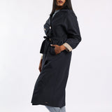 NAVY TRENCH JACKET