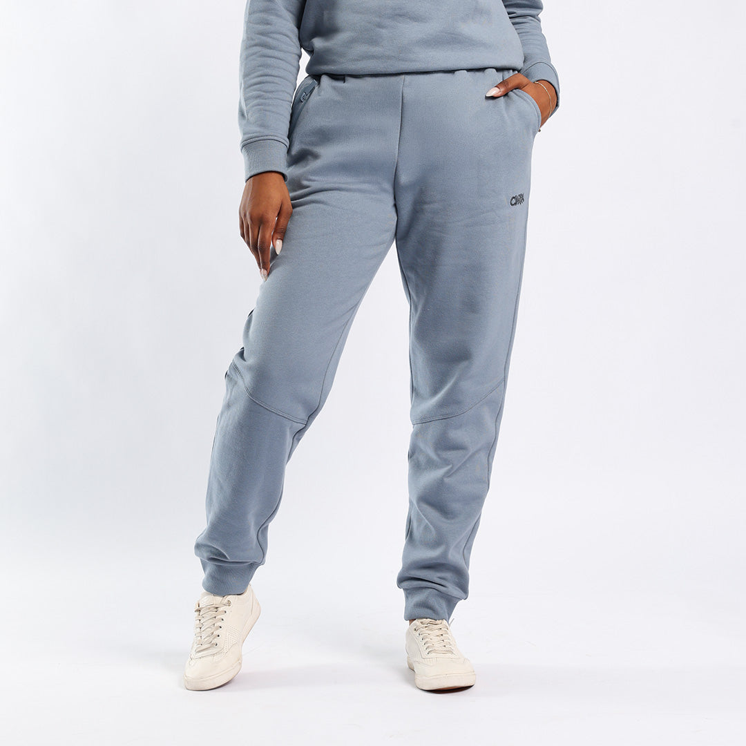 Blue Zip Detail Jogger