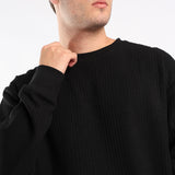 Black Jacquard Sweater