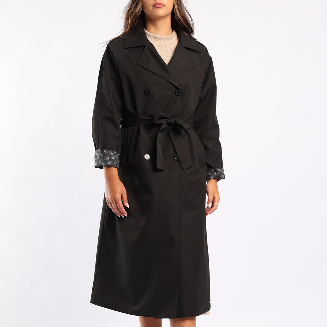 BLACK TRENCH JACKET
