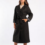 BLACK TRENCH JACKET
