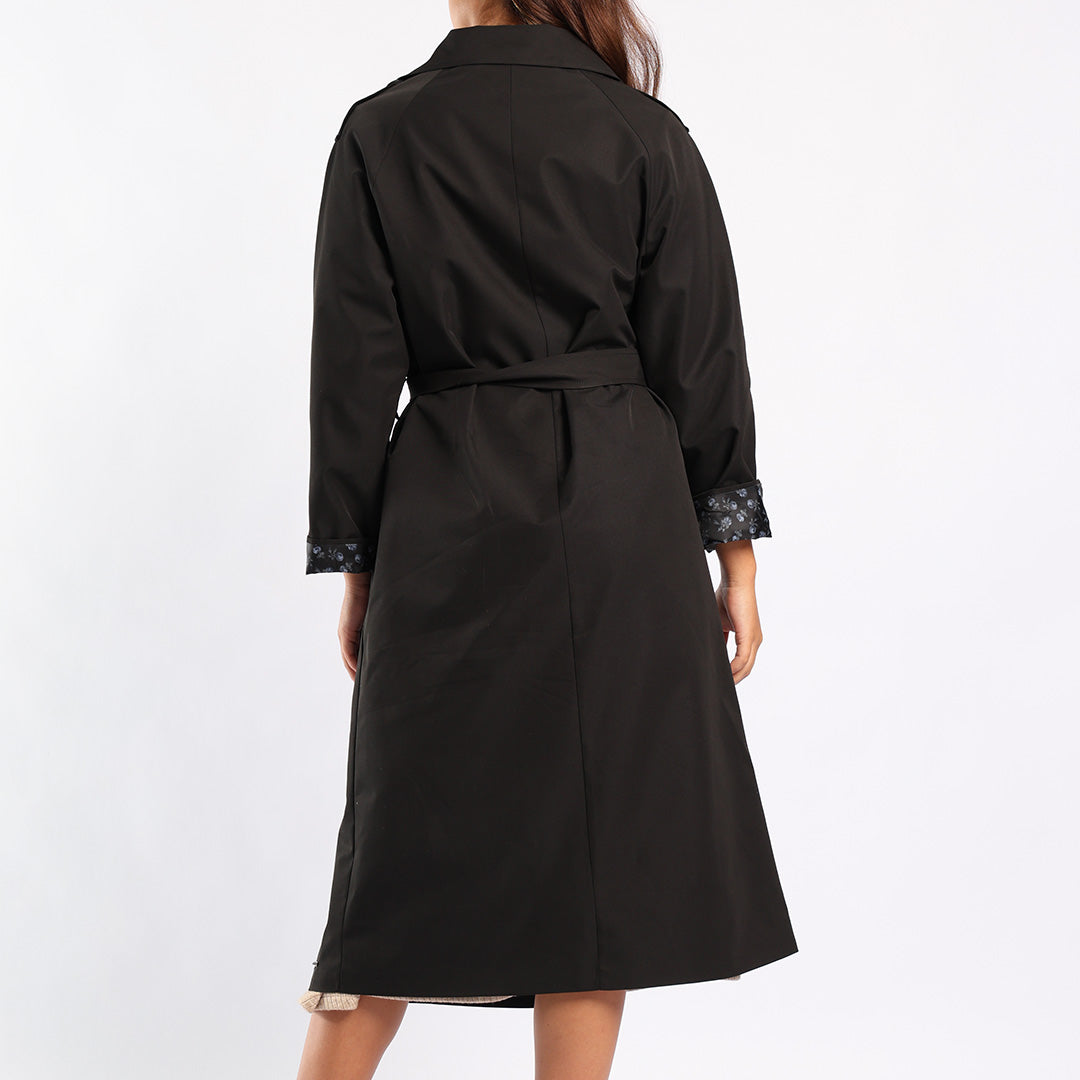 BLACK TRENCH JACKET