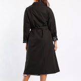 BLACK TRENCH JACKET