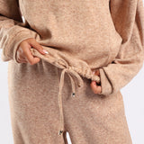 LDS  CARAMEL MELANGE KNIT TOP