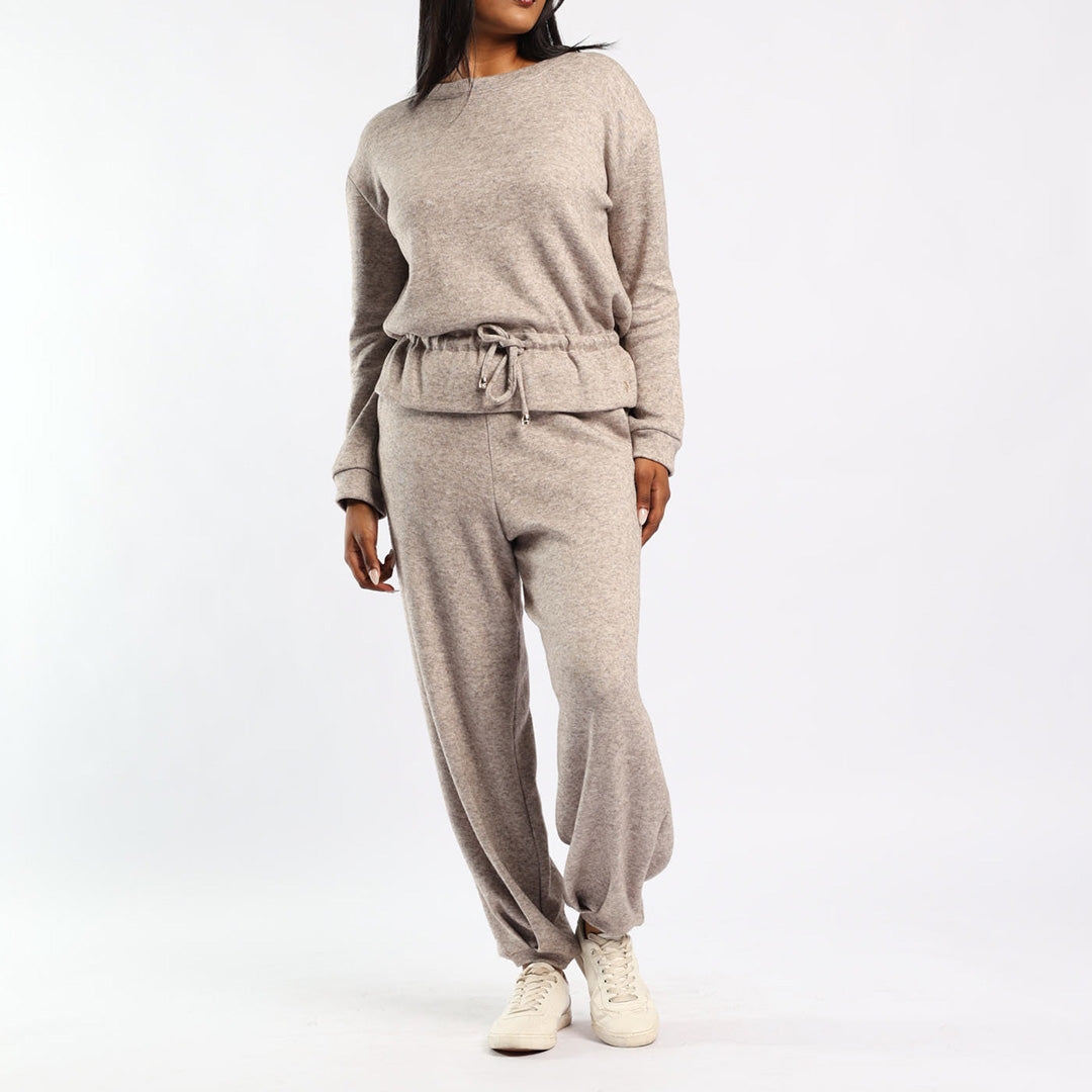 LADIES TIE DETAIL KNIT TOP