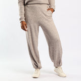 LDS PLEATED HEM POCKET DETAIL KNIT PANTS