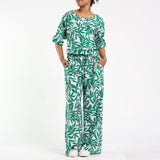Green Printed Blouse