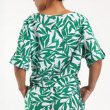 Green Printed Blouse