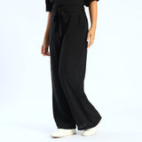 Ladies Black Wide Leg Pant