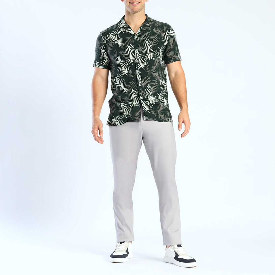 Green Printed Shirt MODA Fashion Fusion