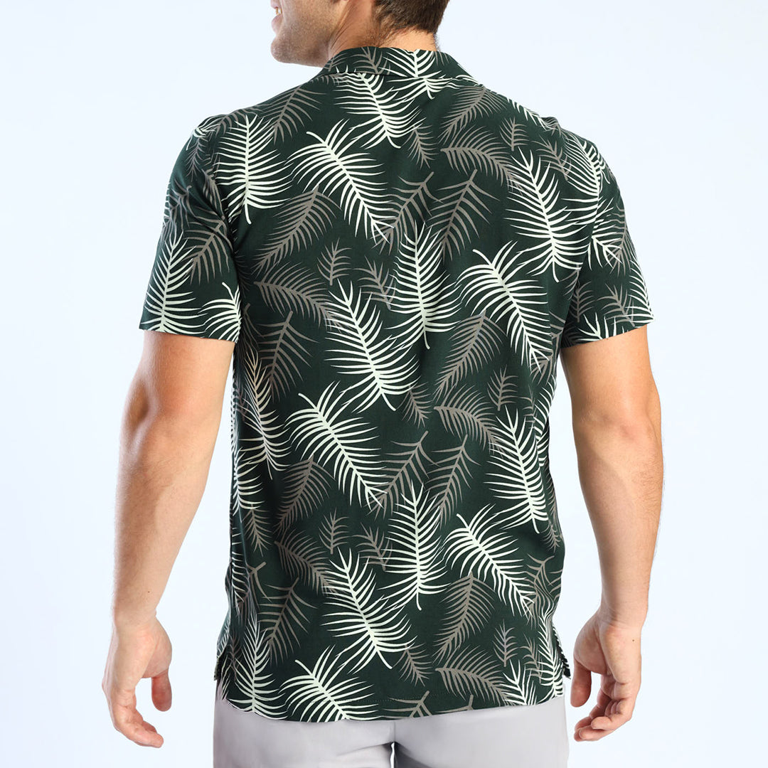 Green Printed Shirt MODA Fashion Fusion