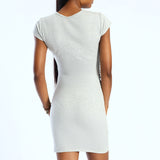 LADIES NOVA RIB DRESS MINI DRESS