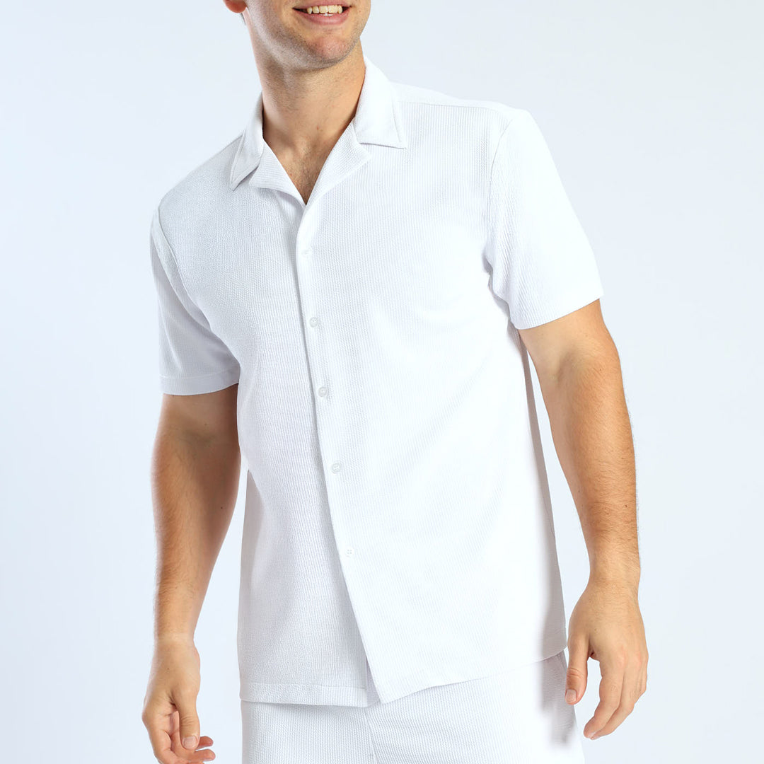 White Seersuckers Shirt