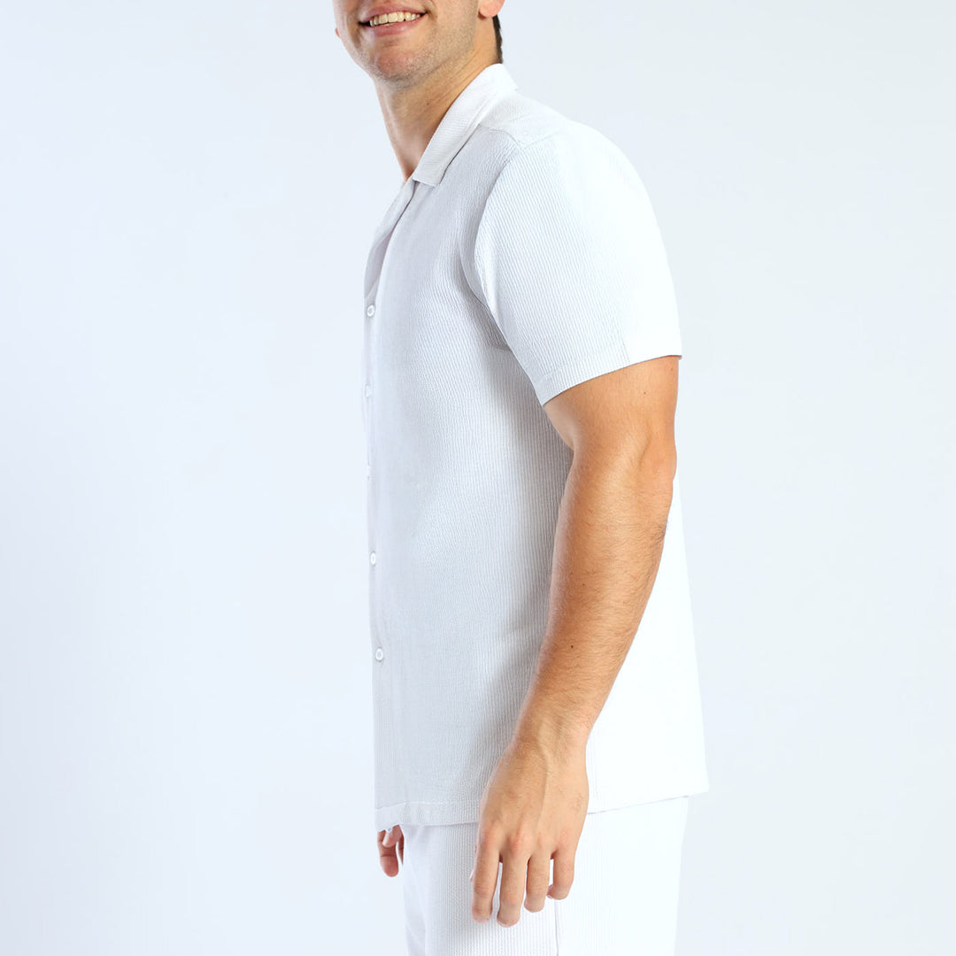 White Seersuckers Shirt