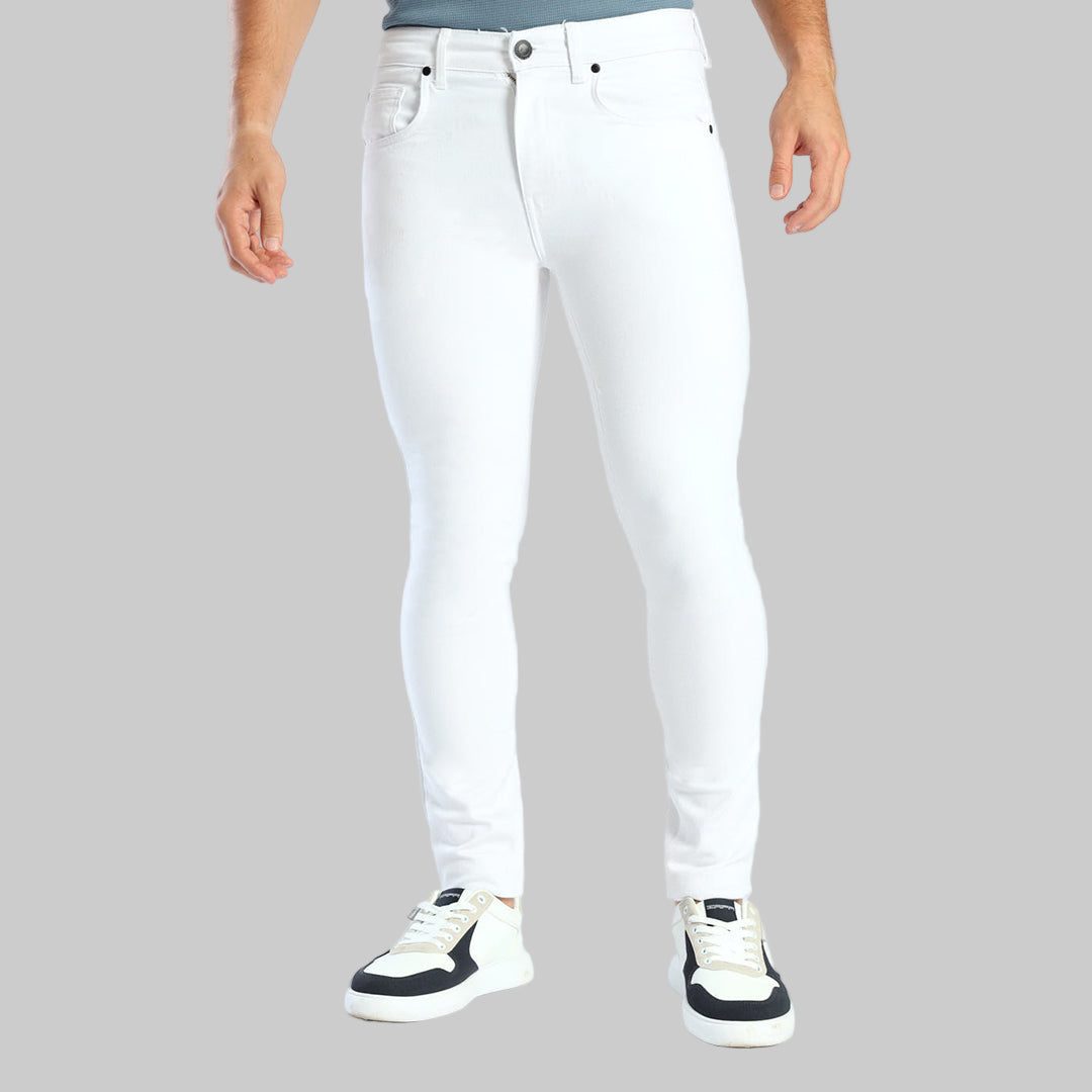 Mens White Skinny Jeans.