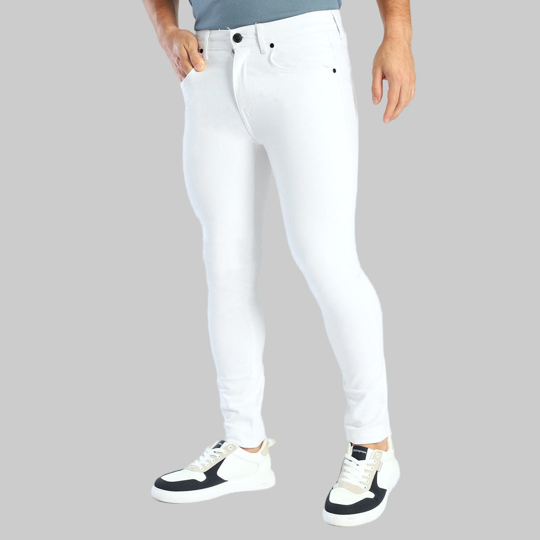 Mens White Skinny Jeans.