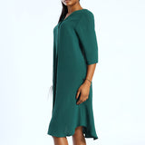 Alora Ladies Olive Dress