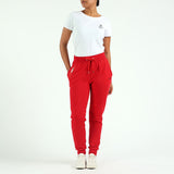 LADIES CIARRA RED JOGGER