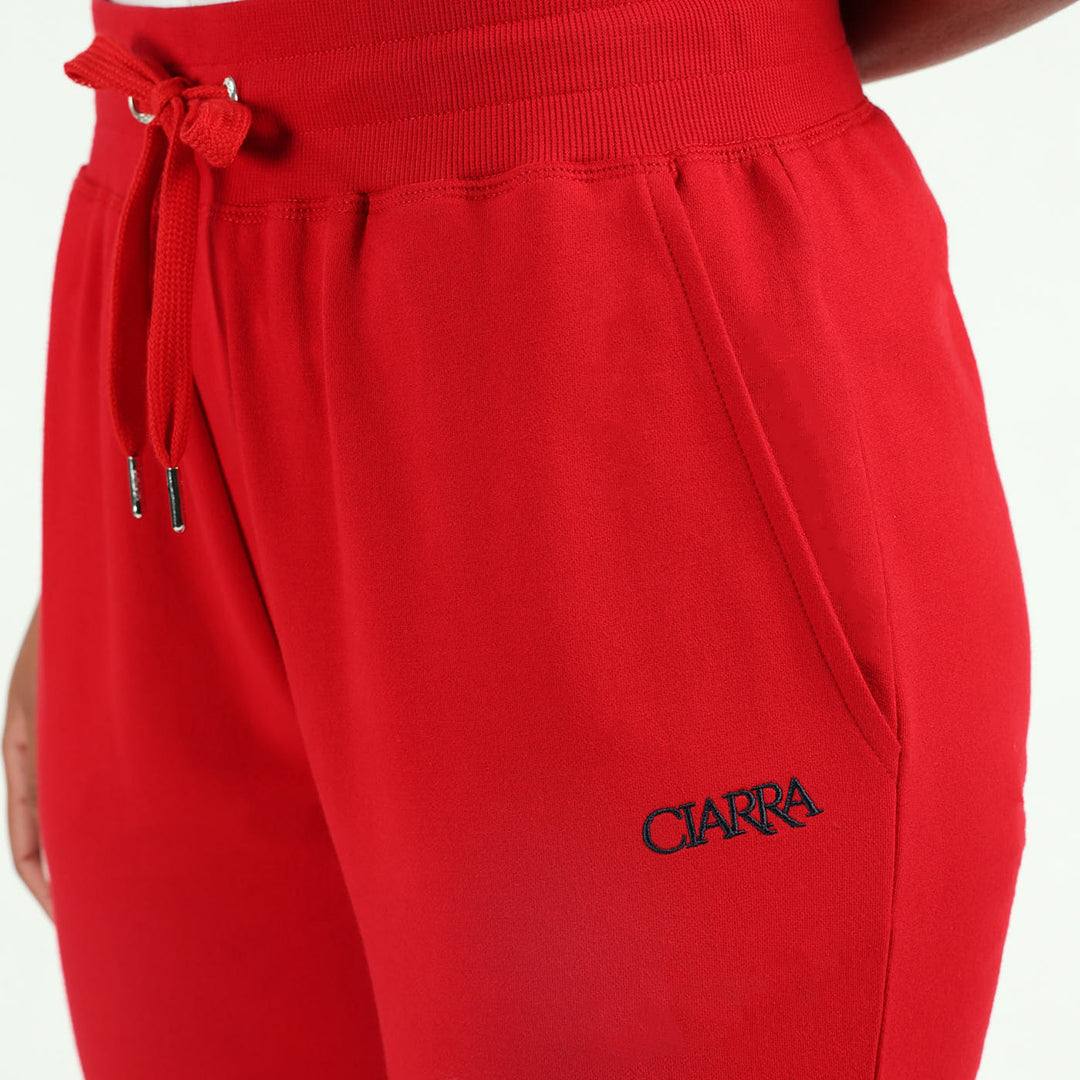 LADIES CIARRA RED JOGGER