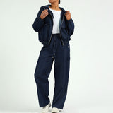 LADIES CIARRA DENIM BOMBER JACKET