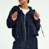 LADIES CIARRA DENIM BOMBER JACKET