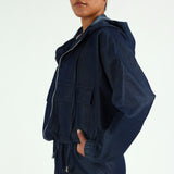 LADIES CIARRA DENIM BOMBER JACKET