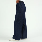 LADIES CIARRA DENIM CARGO PANTS
