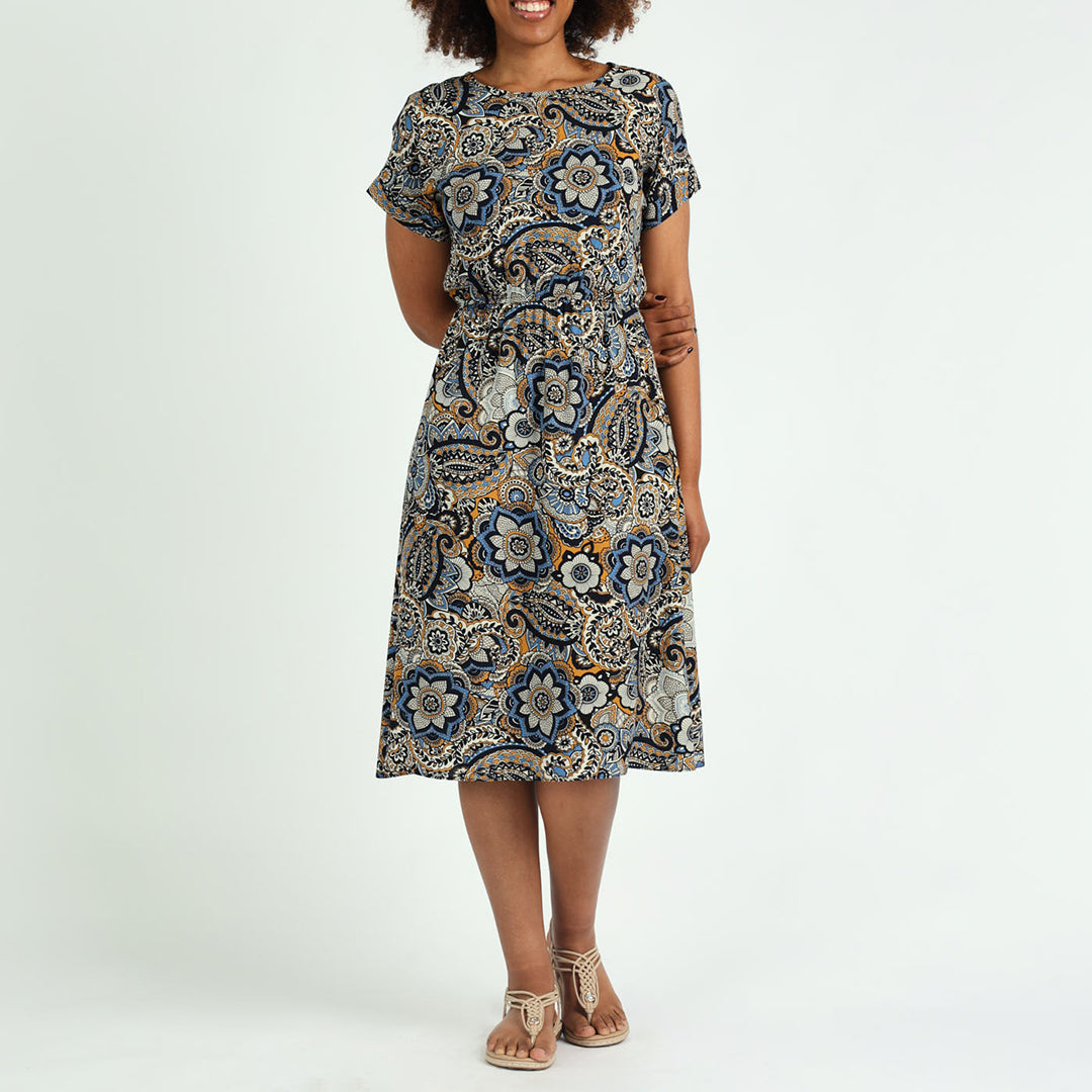 Navy/Floral Tennis Dress