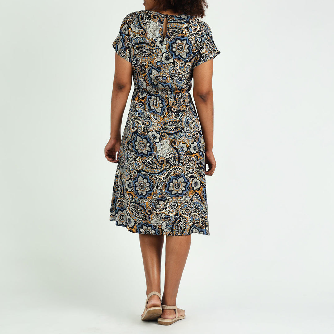 Navy/Floral Tennis Dress
