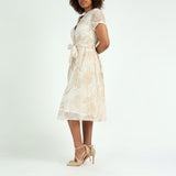Stone and Cream Shirt Dress