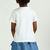 White Printed Tee