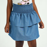 Blue Waistband Skirt