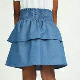 Blue Waistband Skirt