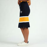 LADIES CIARRA NAVY/OCHRE SKIRT