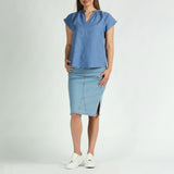 Alora Ladies PD Blue Top