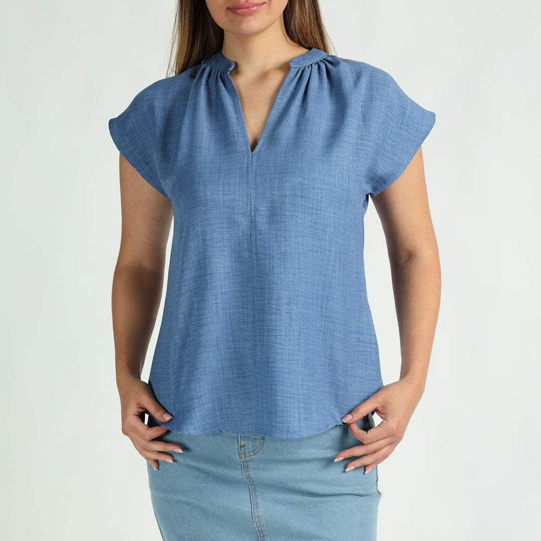 Alora Ladies PD Blue Top