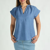 Alora Ladies PD Blue Top