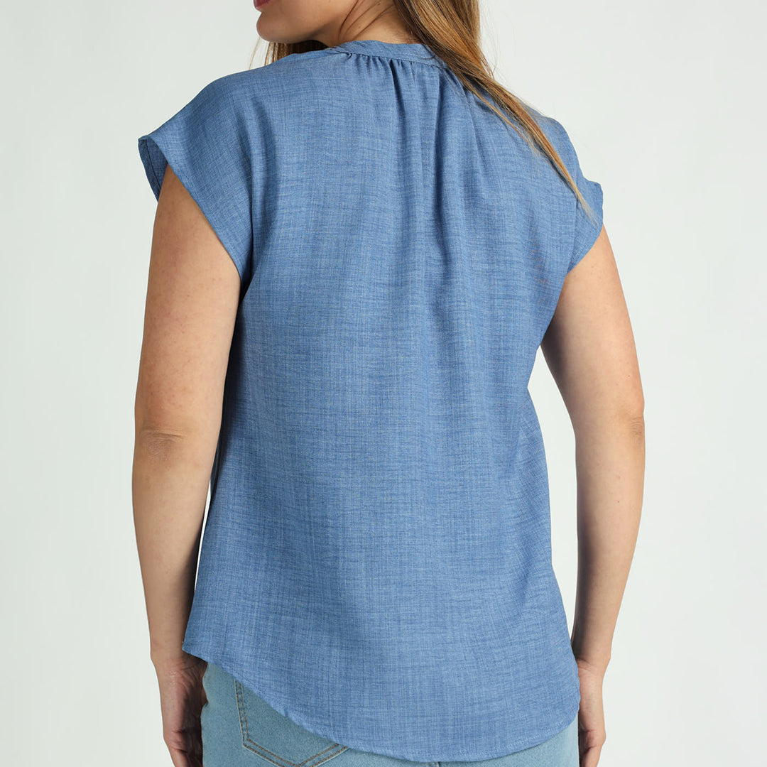 Alora Ladies PD Blue Top
