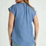 Alora Ladies PD Blue Top