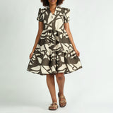 Cream/Olive Henly Dress