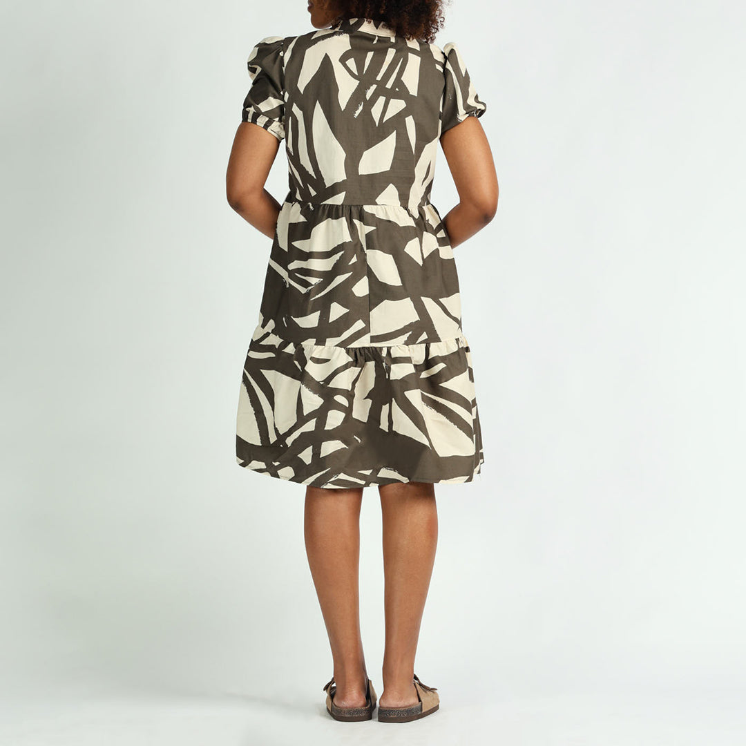 Cream/Olive Henly Dress